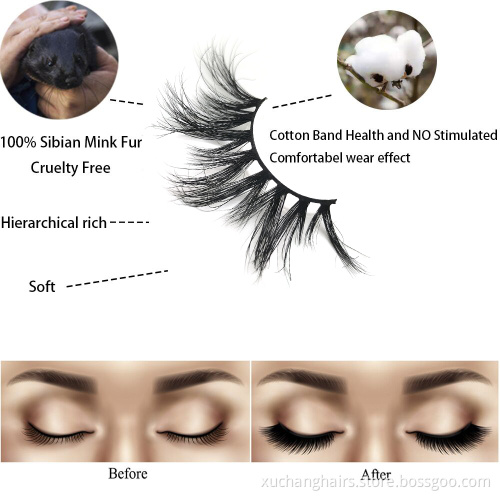 Free Eyelashes Samples Private Label Mink Eyelashes 25mm 3D Mink Eyelash Vendor With Custom Packaging
